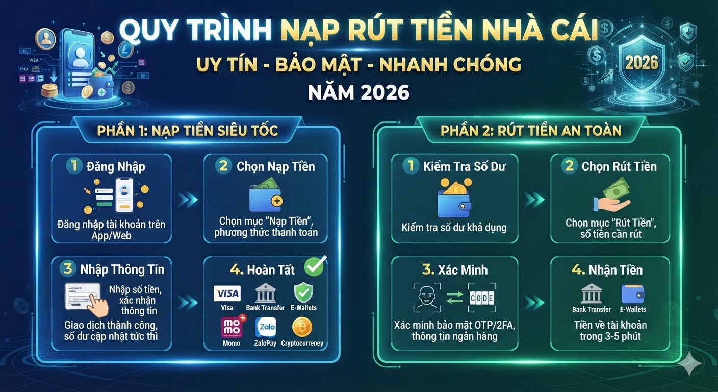 Nạp rút tiền nhà cái uy tín